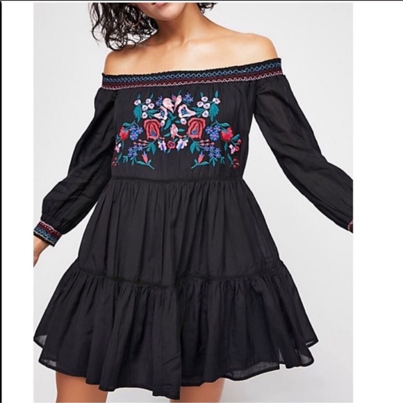Free People Dresses & Skirts - Free People Sunbeams Embroidered Mini Dress XS NWT